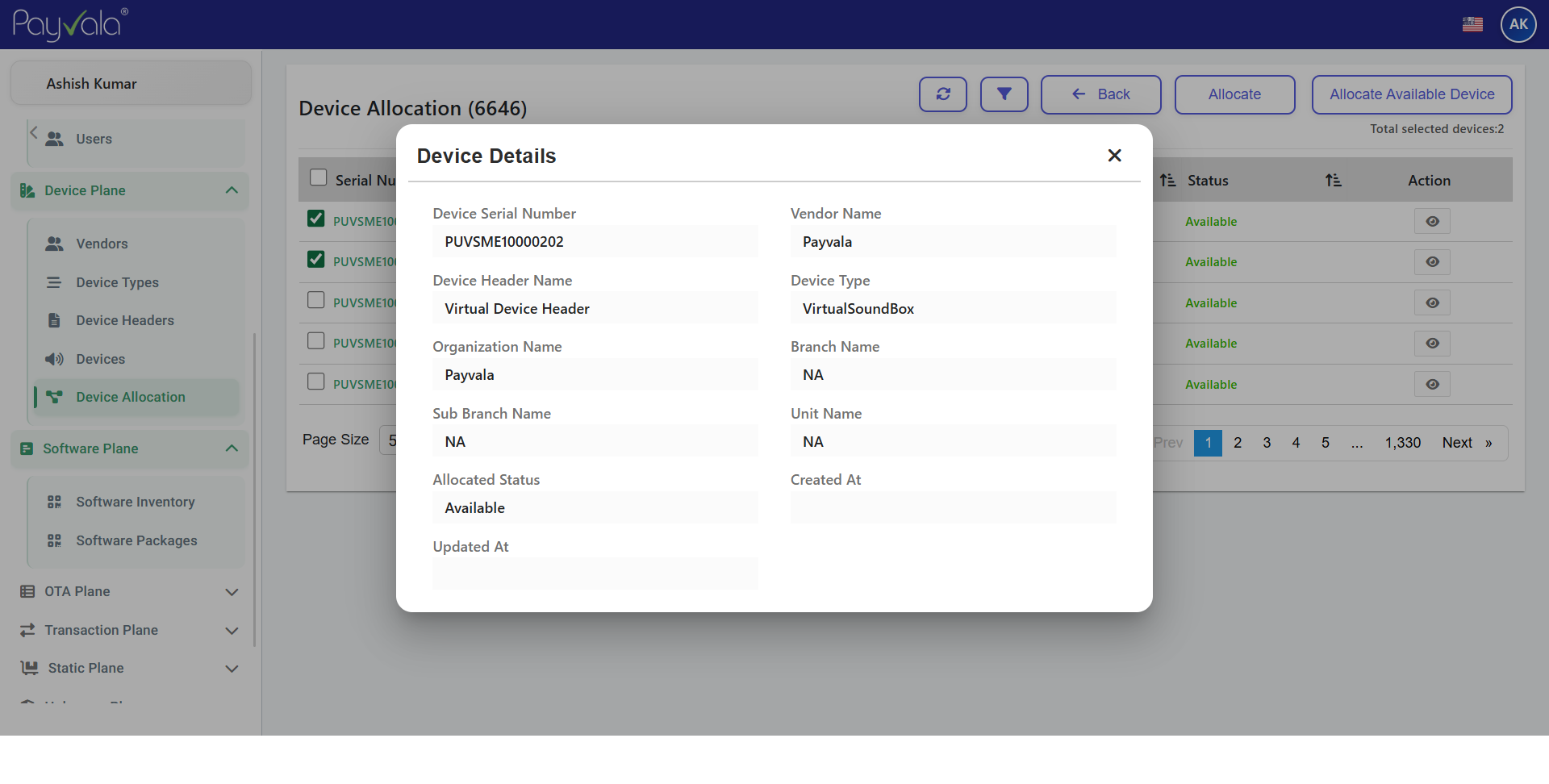 Device Allocation