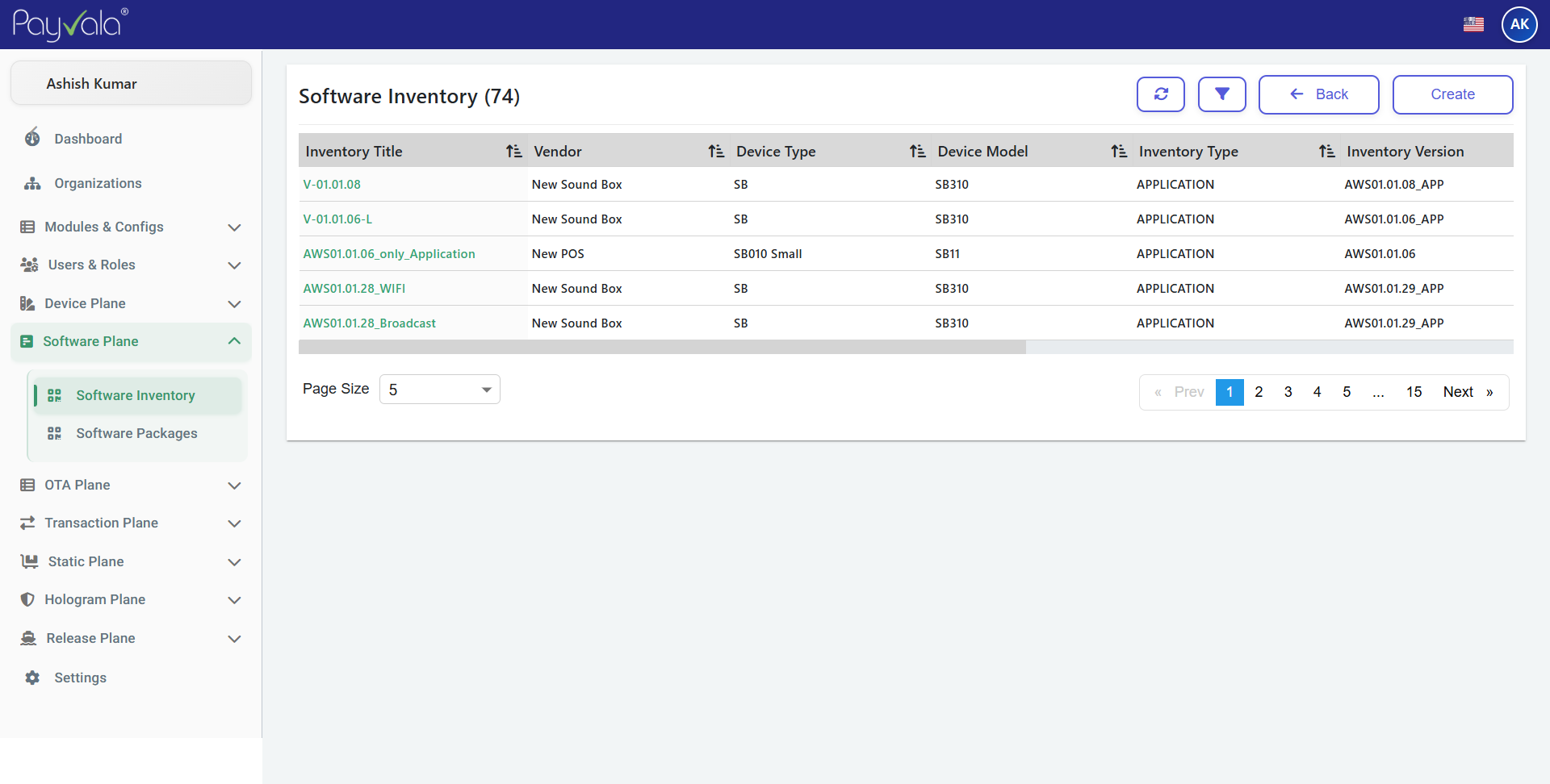 Software Inventory
