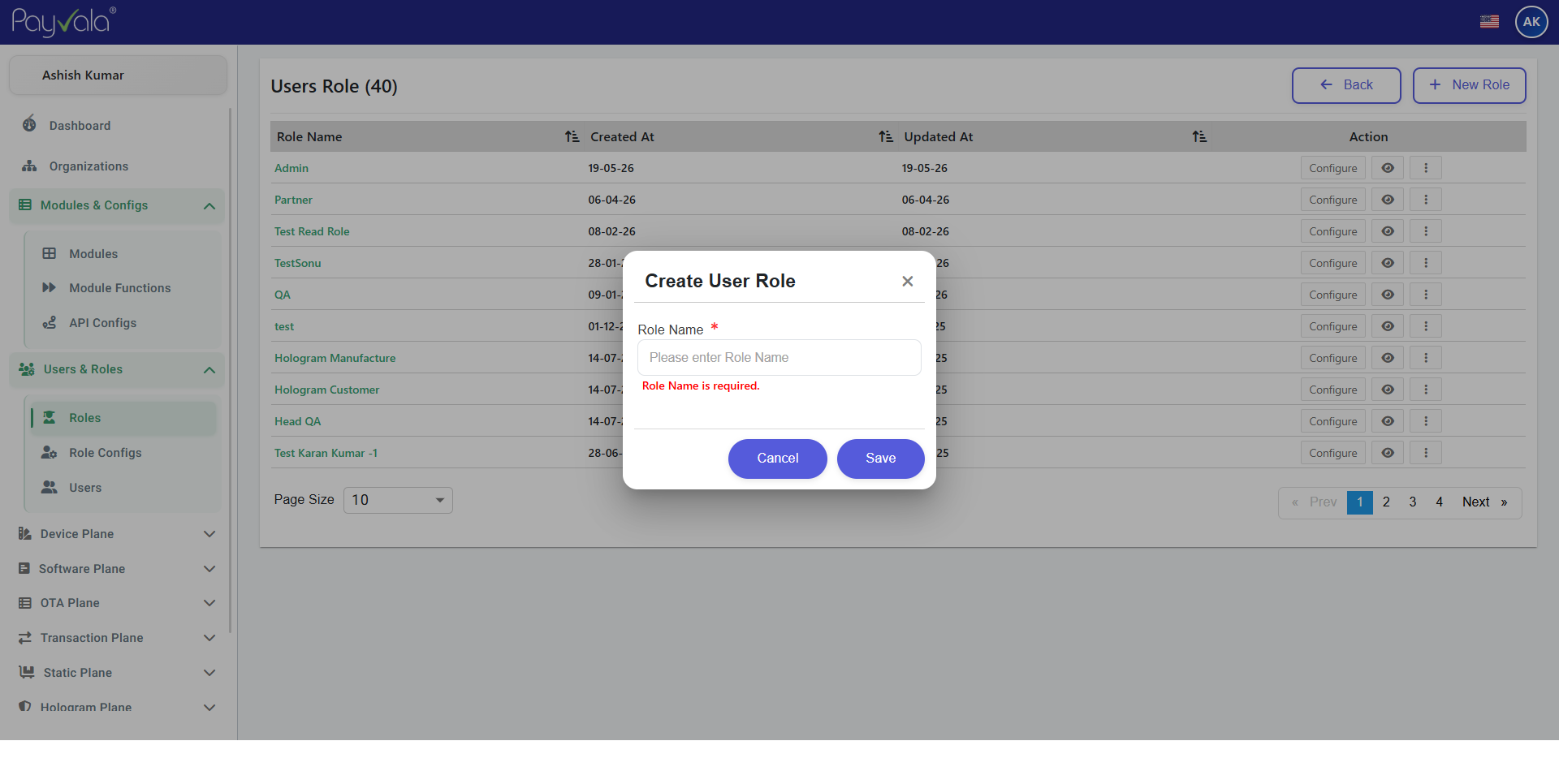 Roles Management